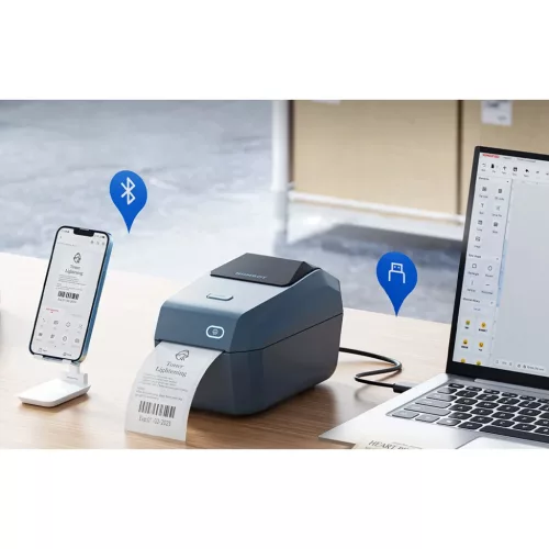 Niimbot K3 hordozhetó címkenyomtató Lake Blue színben-6975746639651 7 kép
