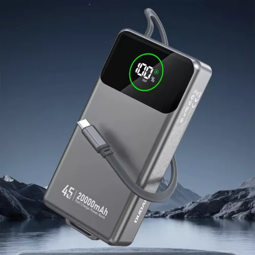 Powerbank Dudao K31 Pro 45W 20000mAh beépített, visszahúzható USB--6977196682010 3 kép