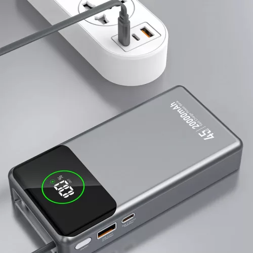 Powerbank Dudao K31 Pro 45W 20000mAh beépített, visszahúzható USB--6977196682010 9 kép