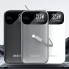 Dudao K31 10000 mAh 22.5W PD Powerbank beépített kábellel - Szürke-6977196681990 2 kép