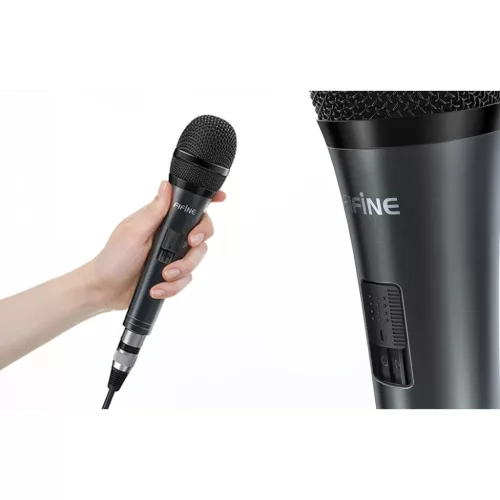 Fifine K6 dinamikus énekmikrofon (fekete)-5031192994605 2 kép
