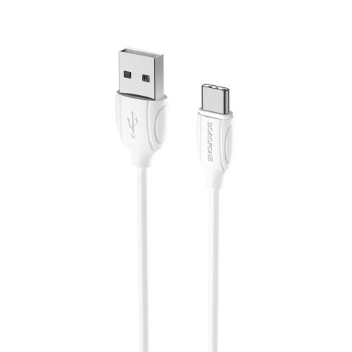 Borofone Kábel BX19 Benefit - USB to Type C - 3A 1 méter fehér-6931474701800 1 kép