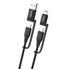 KAKU Kábel KSC-654 Tuojie 4 az 1-ben - USB + Type C to Type C + Light-6921042119304 1 kép