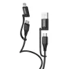 KAKU Kábel KSC-654 Tuojie 4 az 1-ben - USB + Type C to Type C + Light-6921042119304 3 kép