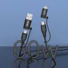 KAKU Kábel KSC-654 Tuojie 4 az 1-ben - USB + Type C to Type C + Light-6921042119304 5 kép