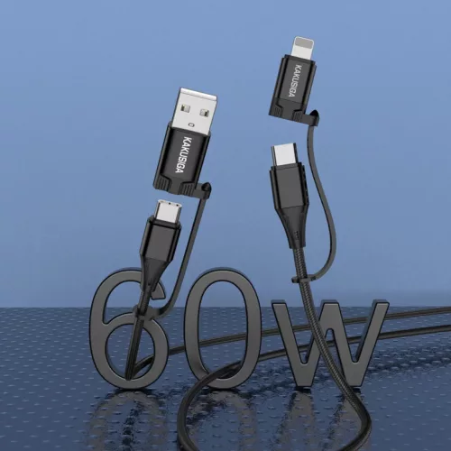 KAKU Kábel KSC-654 Tuojie 4 az 1-ben - USB + Type C to Type C + Light-6921042119304 5 kép