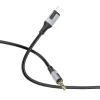 Borofone Cable BL19 Creator - jack 3,5mm - Lightning - 1 méter fekete-6941991108327 2 kép