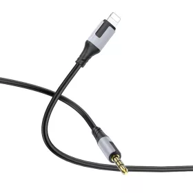 Borofone Cable BL19 Creator - jack 3,5mm - Lightning - 1 méter fekete-6941991108327 2 kép
