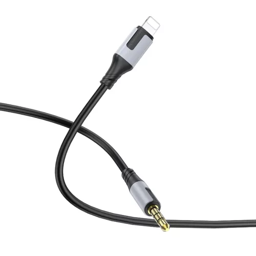 Borofone Cable BL19 Creator - jack 3,5mm - Lightning - 1 méter fekete-6941991108327 2 kép