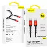 Blavec Cable Raptor fonott - Type C to Type C - PD 60W 3A 0,5 méter (-5900217422457 1 kép