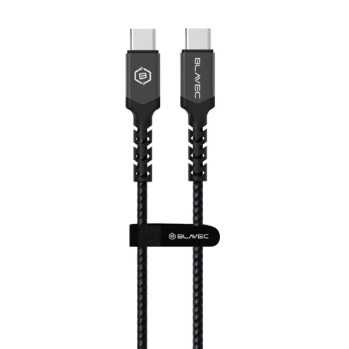 Blavec Cable Raptor fonott - Type C to Type C - PD 100W 5A 1 méter (C-5900217422501 2 kép