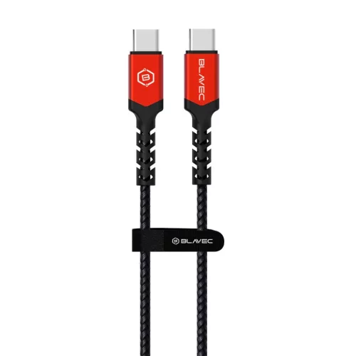 Blavec Cable Raptor fonott - Type C to Type C - PD 100W 5A 1 méter (C-5900217422518 2 kép