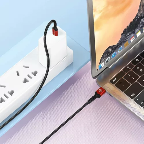 Blavec Cable Raptor fonott - Type C to Type C - PD 100W 5A 1 méter (C-5900217422518 3 kép