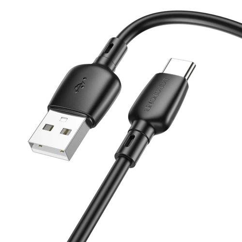 Borofone BX93 Super Power - USB - Type C kábel - 27W 3A 1 méter fekete
