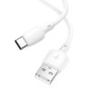 Borofone Kábel BX93 Super Power - USB Type-C - 27W 3A 1 méter fehér-6941991103162 2 kép