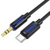 Borofone BL20 kábel - jack 3,5mm to Type C - 1 méter fekete-6941991114410 1 kép
