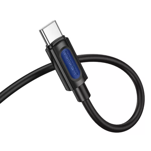 Borofone BL20 kábel - jack 3,5mm to Type C - 1 méter fekete-6941991114410 2 kép