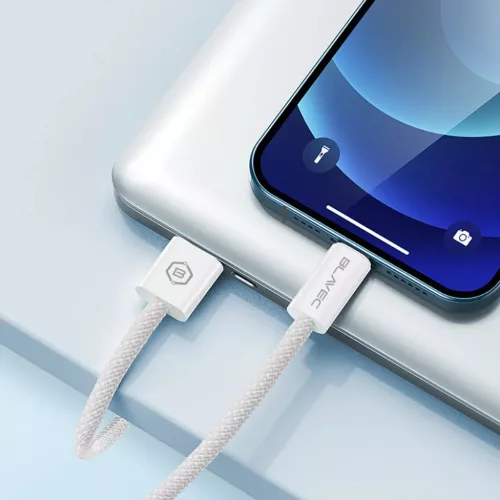 Blavec Cable Candy fonott - USB Lightning kábel - 2,4A 1 méter (CCA--5900217445906 5 kép