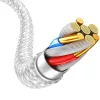 Blavec Cable Candy fonott - USB Lightning kábel - 2,4A 1 méter (CCA--5900217445906 7 kép