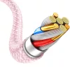 Blavec Candy fonott kábel - USB to Lightning - 2,4A 3 méter (CCA-UL2-5900217446262 6 kép