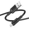 Borofone Kábel BX111 Feliz - USB - Micro USB - 2,4A 1 méter fekete-6941991115066 2 kép