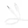 Borofone Kábel BL21 Lemon - Lightning - jack 3,5mm - 1 méter fehér