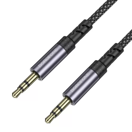 Borofone kábel BL24 Graceful - jack 3,5mm - jack 3,5mm - 1 méter fek-6941991118968 2 kép