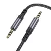 Borofone kábel BL24 Graceful - jack 3,5mm - jack 3,5mm - 1 méter fek-6941991118968 4 kép