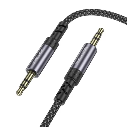 Borofone kábel BL24 Graceful - jack 3,5mm - jack 3,5mm - 1 méter fek-6941991118968 4 kép