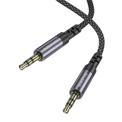 Borofone kábel BL24 Graceful - jack 3,5mm - jack 3,5mm - 1 méter fek-6941991118968 5 kép