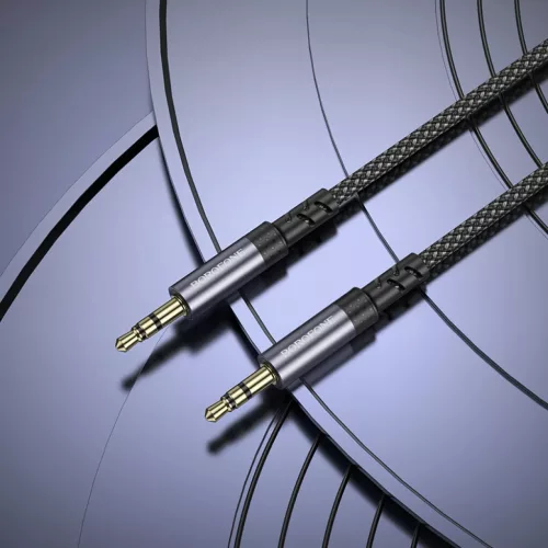 Borofone kábel BL24 Graceful - jack 3,5mm - jack 3,5mm - 1 méter fek-6941991118968 8 kép