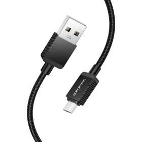 Borofone Kábel BX120 Placer - USB - Micro USB - 2,4A 1 méter fekete-6941991122101 2 kép