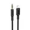 Borofone kábel AUX BL25 Nice - Lightning 3,5 mm jack - 1 méter fekete