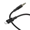Borofone kábel AUX BL25 Nice - Lightning 3,5 mm jack - 1 méter feket-6941991124761 4 kép