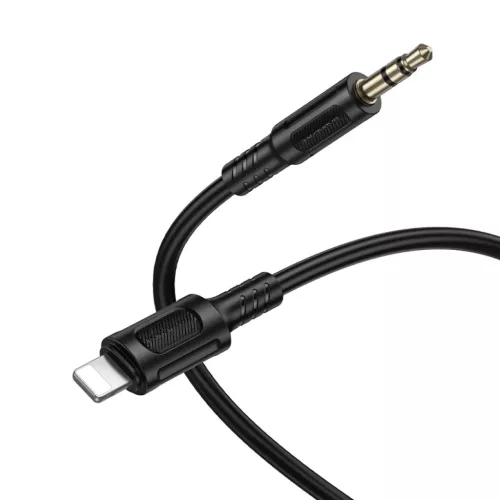Borofone kábel AUX BL25 Nice - Lightning 3,5 mm jack - 1 méter feket-6941991124761 4 kép