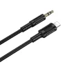 Borofone kábel AUX BL25 Nice - Lightning 3,5 mm jack - 1 méter feket-6941991124761 5 kép