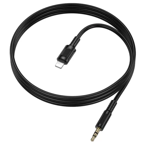 Borofone kábel AUX BL25 Nice - Lightning 3,5 mm jack - 1 méter feket-6941991124761 6 kép
