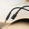 Borofone kábel AUX BL25 Nice - Lightning 3,5 mm jack - 1 méter feket-6941991124761 8 kép