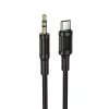 Borofone AUX Kábel BL25B Nice – Type-C to jack 3,5mm – 1 méter fekete
