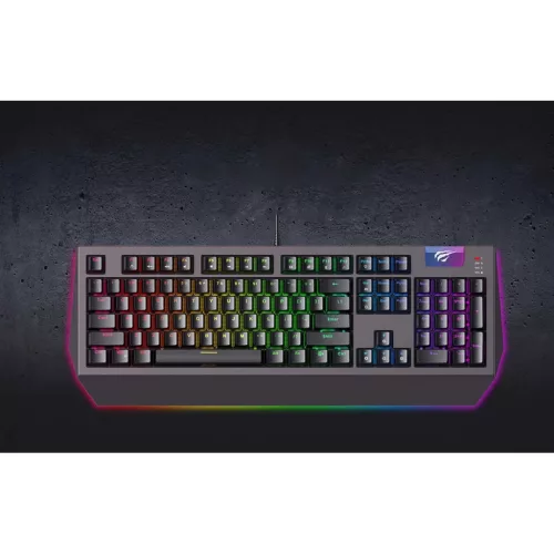 Havit KB872 RGB mechanikus gamer billentyűzet, angol-6939119089849 6 kép