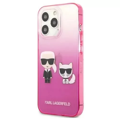 Karl Lagerfeld KLHCP13LTGKCP iPhone 13 Pro 6,1" keménytok rózsaszín-3666339049225 2 kép