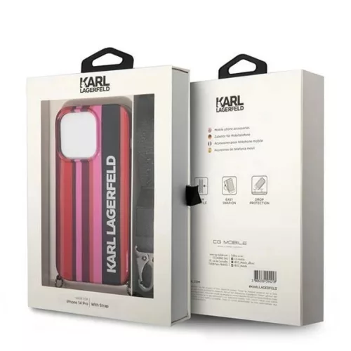 Karl Lagerfeld KLHCP14LSTSTP iPhone 14 Pro 6,1" tok rózsaszín Color -3666339094218 7 kép