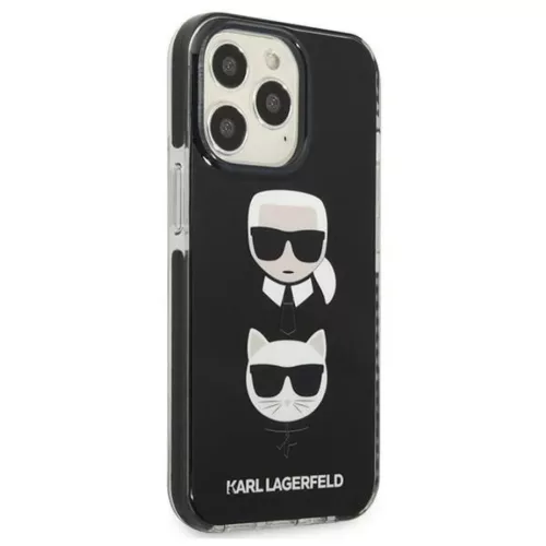 Karl Lagerfeld KLHCP13LTPE2TK iPhone 13 Pro tok fekete Karl&Choupette -3666339048662 4 kép