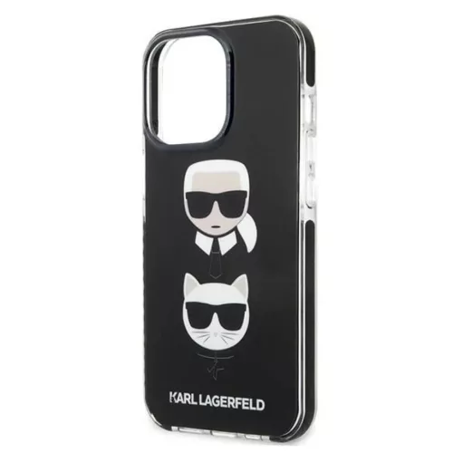 Karl Lagerfeld KLHCP13LTPE2TK iPhone 13 Pro tok fekete Karl&Choupette -3666339048662 6 kép