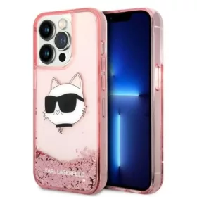 Karl Lagerfeld KLHCP14XLNCHCP iPhone 14 Pro Max 6.7" pink/pink kemény-3666339086992 1 kép