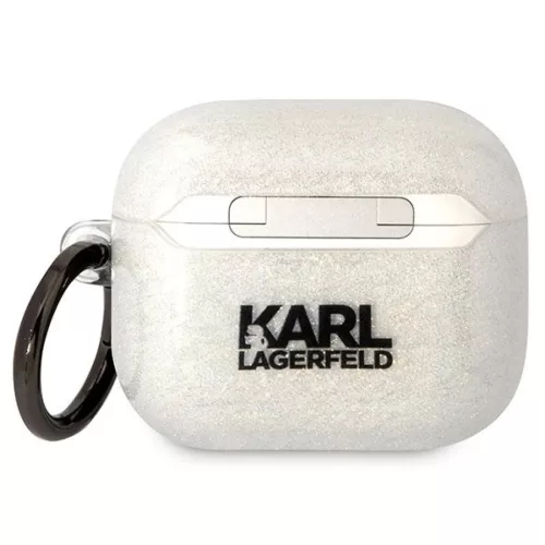Karl Lagerfeld KLA3HNKCTGT AirPods 3 tok transzparens glitter Karl&Cho-3666339088125 2 kép