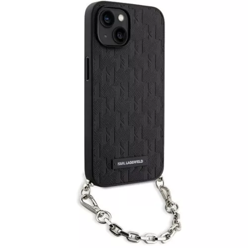 Karl Lagerfeld KLHCP14SSACKLHPK iPhone 14 6.1" fekete/fekete kemény t-3666339122867 3 kép