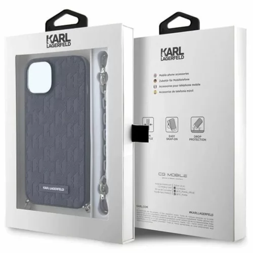 Karl Lagerfeld KLHCP14SSACKLHPK iPhone 14 6.1" fekete/fekete kemény t-3666339122867 7 kép