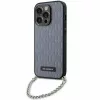 Karl Lagerfeld KLHCP14XSACKLHPG iPhone 14 Pro Max 6.7" ezüst/ezüst keménytok Saffiano Monogram Chain tok