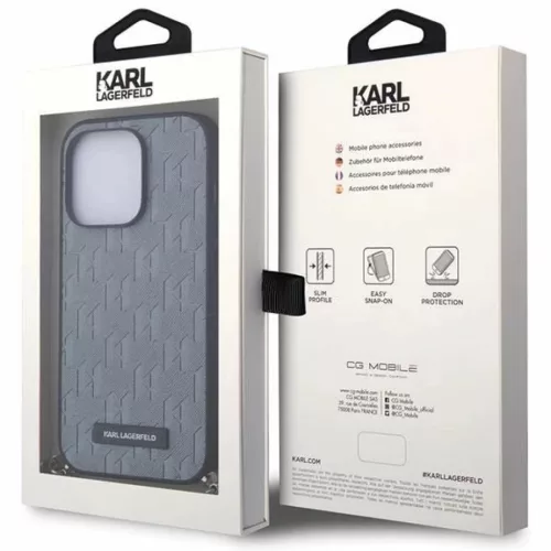Karl Lagerfeld KLHCP14XSACKLHPG iPhone 14 Pro Max 6.7" ezüst/ezüst k-3666339122935 7 kép